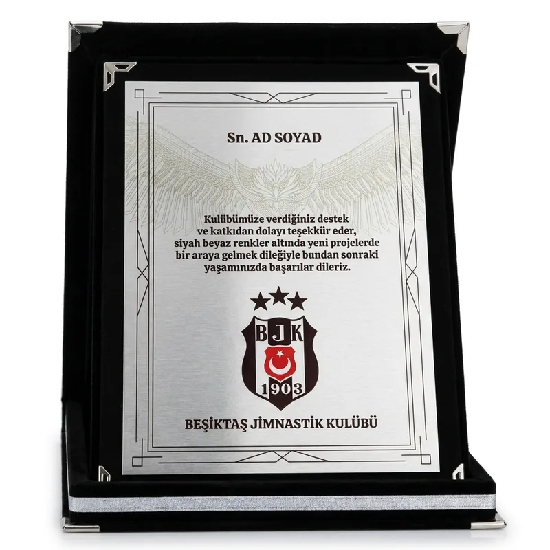 BEŞİKTAŞ KADİFE KUTULU PLAKET