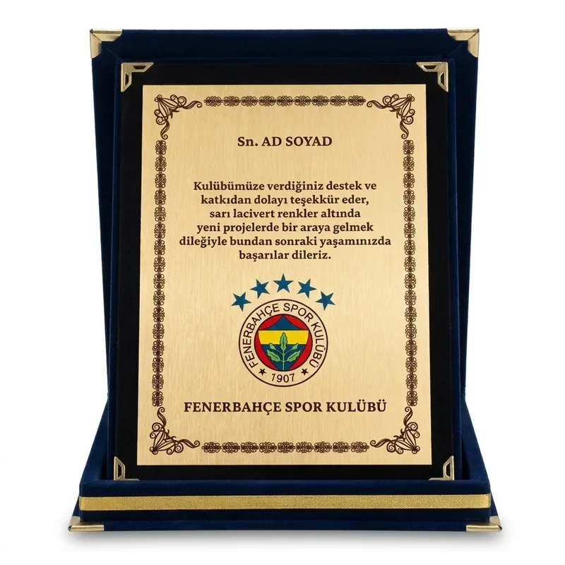 FENERBAHÇE KADİFE KUTULU PLAKET