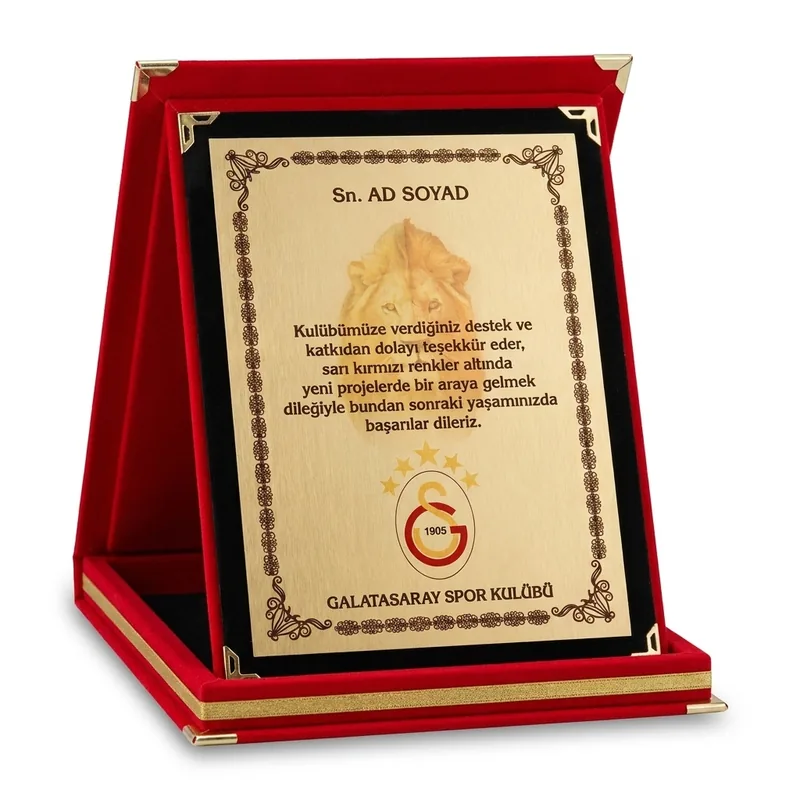 GALATASARAY KADİFE KUTULU PLAKET