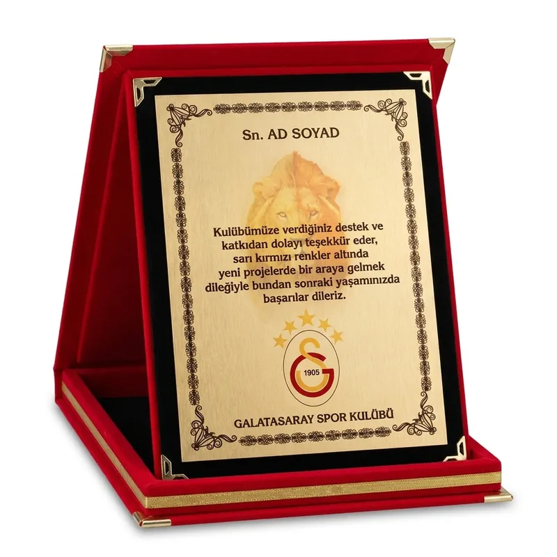 GALATASARAY KADİFE KUTULU PLAKET